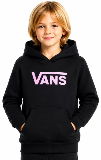 Moletom Juvenil Vans Flying Hoodie Girls - Preto