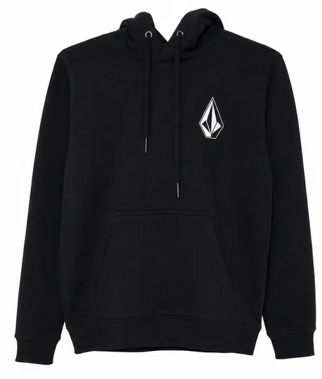 Moletom Juvenil Volcom Iconic Stone - Preto