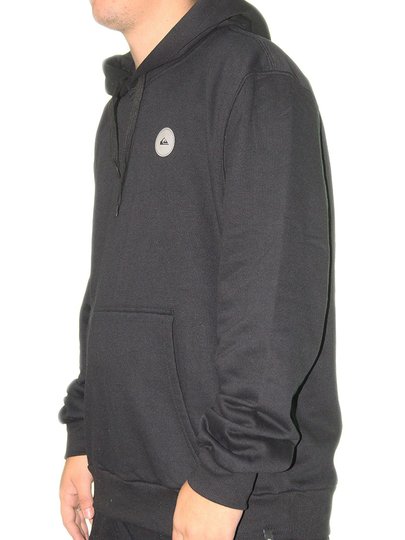 Moletom Masculino Aberto Quiksilver Transfer Round - Preto
