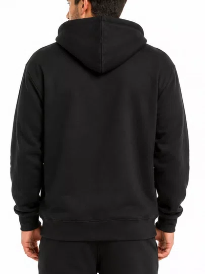 Moletom Masculino Aberto Quiksilver Transfer Round - Preto