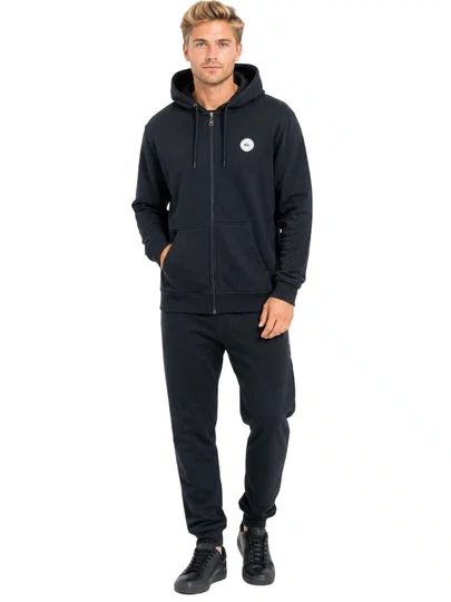Moletom Masculino Aberto Quiksilver Transfer Round - Preto