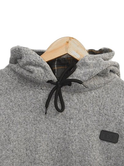 Moletom Masculino Baw Sherpa Melange Sherpa - Cinza Mesclado