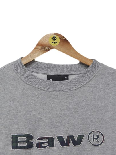 Moletom Masculino Baw Snip Plaid - Cinza/Mescla