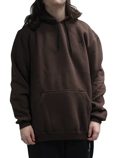 Moletom Masculino Big Freesurf Fenhado Basico Logo - Marrom
