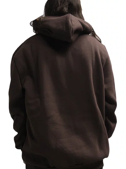 Moletom Masculino Big Freesurf Fenhado Basico Logo - Marrom