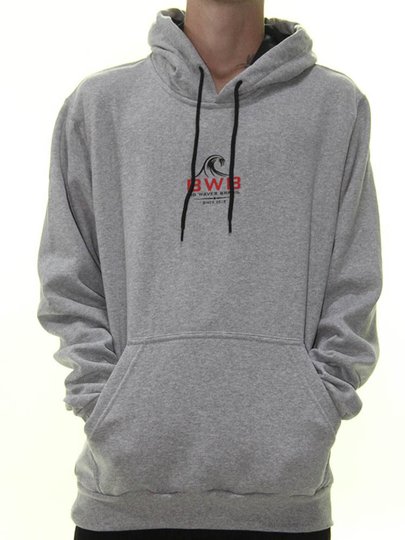 Moletom Masculino BWB Mini Logo Chest Manga Longa - Cinza Mesclado