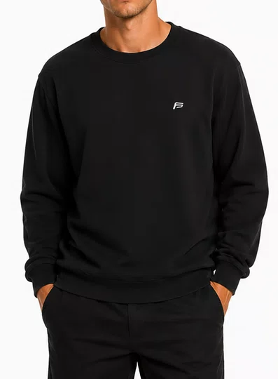 Moletom Masculino Careca Freesurf Basico Logo - Preto