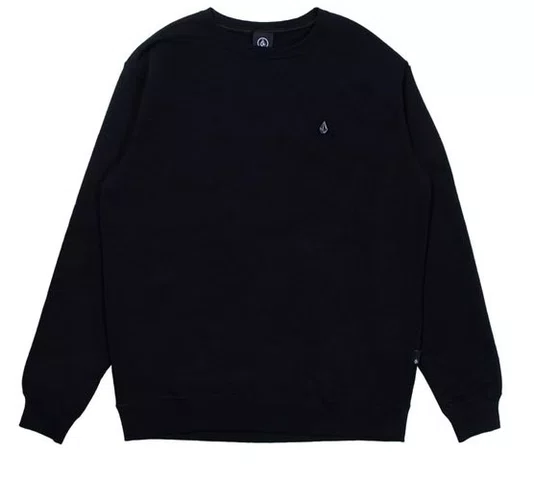 Moletom Masculino Careca Volcom Single Stone - Preto