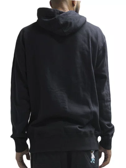 Moletom Masculino Chamipion Script Canguru - Preto