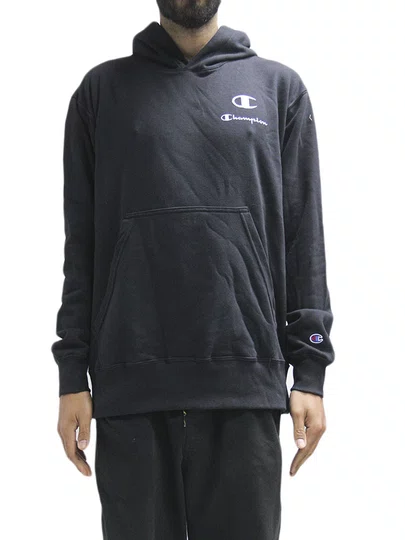 Moletom Masculino Champion Active C Mini Script - Preto