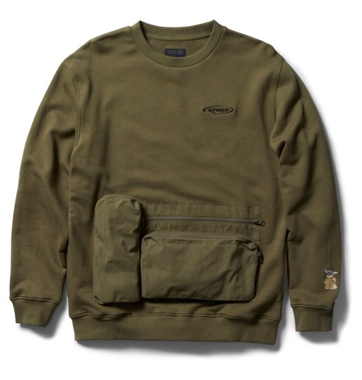 Moletom Masculino DC X Star Wars Car Grogu Pocket - Verde