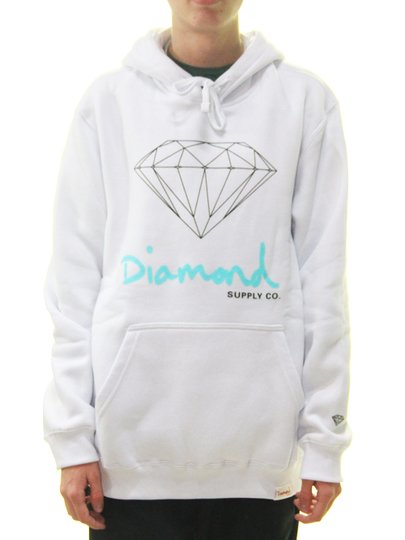 Moletom Masculino Diamond OG Sign Hoddie - Branco