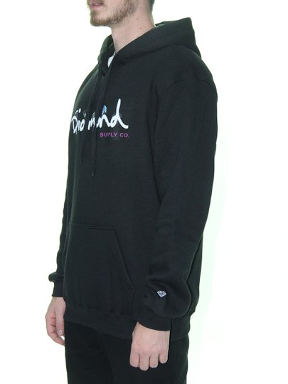Moletom Masculino Diamond OG Sign Hoodie Manga Longa Capuz - Preto