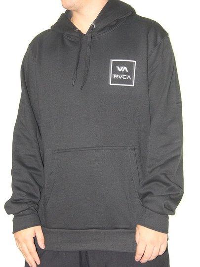 Moletom Masculino Fechado RVCA Va All The Way - Preto