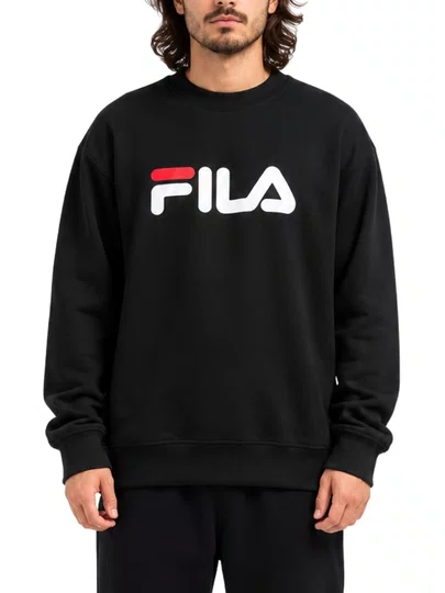 Moletom Masculino Fila Comfort Letter III Estampado - Preto