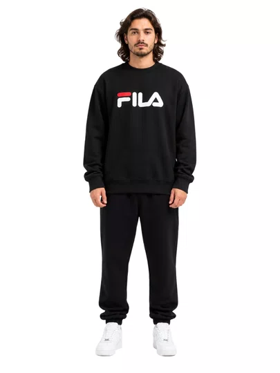 Moletom Masculino Fila Comfort Letter III Estampado - Preto