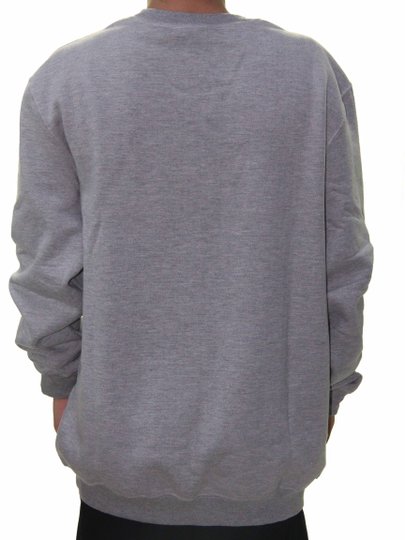 Moletom Masculino Grizzly OG Bear Crewneck Manga Longa Estampado Careca - Cinza Mesclado