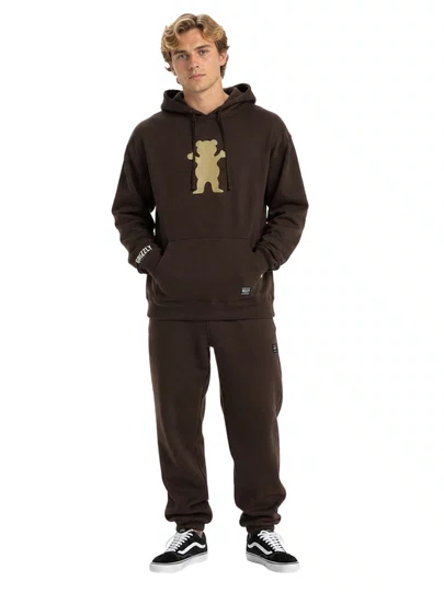 Moletom Masculino Grizzly Og Bear - Marrom