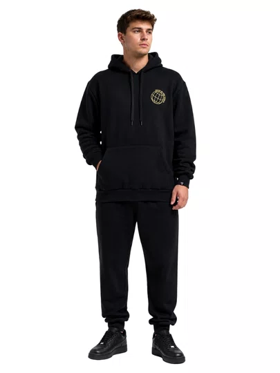 Moletom Masculino Grow Canguru GITW - Preto