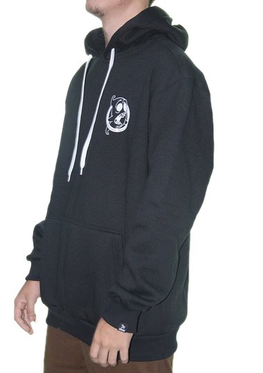 Moletom Masculino Grow Fantasma Manga Longa sem Capuz - Preto