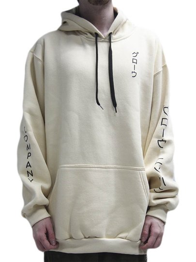 Moletom Masculino Grow Katakana - Bege