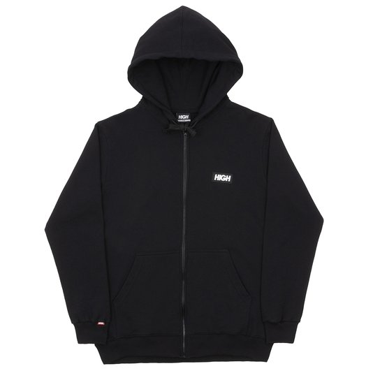 Moletom Masculino High Com Ziper Logo - Preto