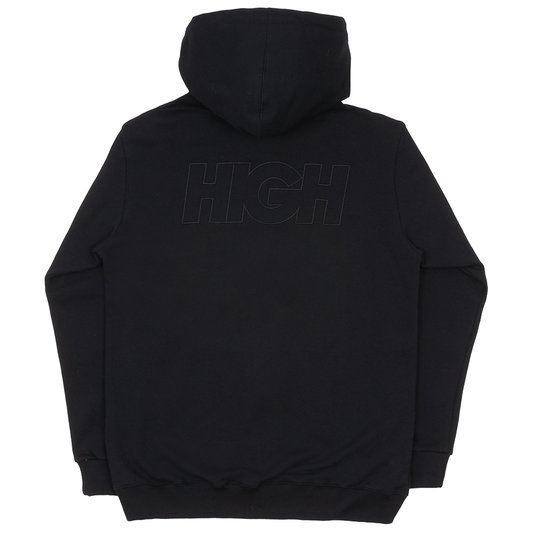 Moletom Masculino High Com Ziper Logo - Preto