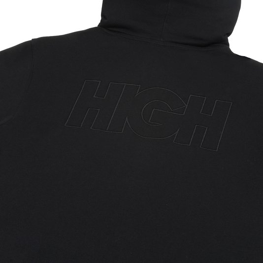 Moletom Masculino High Com Ziper Logo - Preto