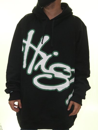 Moletom Masculino High Signature Manga Longa com Capuz - Preto