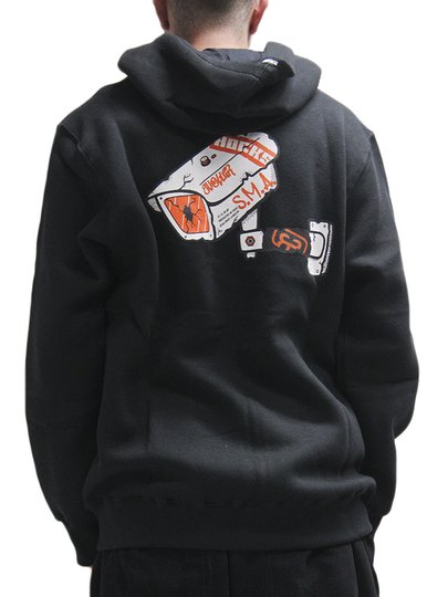 Moletom Masculino Hocks Aberto Tijolo - Preto