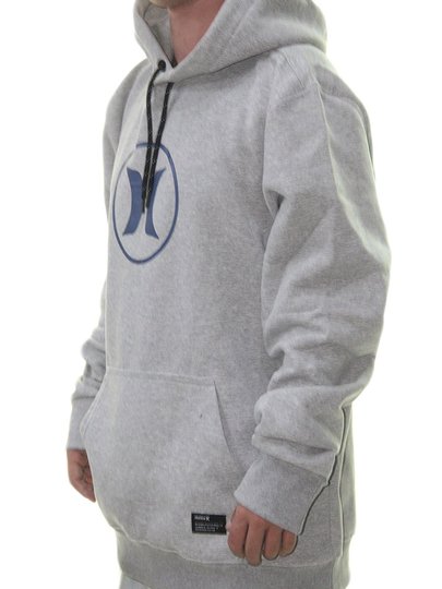 Moletom Masculino Hurley Circle Icon - Cinza/Mescla