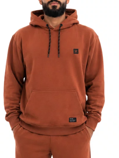 Moletom Masculino Hurley Mini Icon - Marrom 