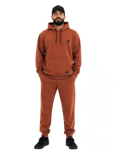 Moletom Masculino Hurley Mini Icon - Marrom 