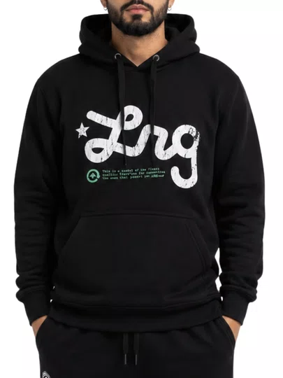 Moletom Masculino Lrg Script Support - Preto