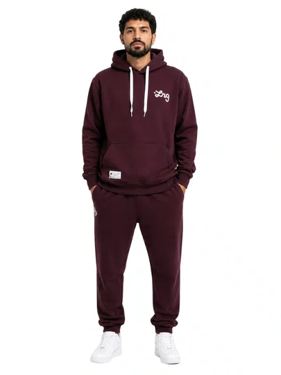 Moletom Masculino Lrg Western Script - Vinho