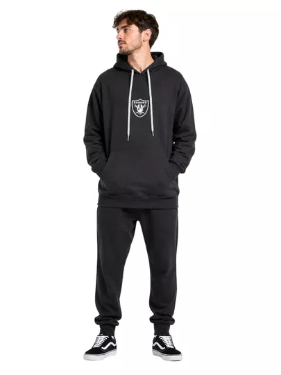 Moletom Masculino New Era Sazonal NFL Lasrai - Preto