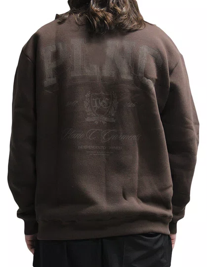 Moletom Masculino Plano C Crewneck Celestial - Marrom