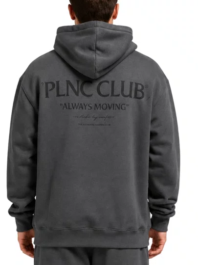 Moletom Masculino Plano C Hoodie Club - Cinza