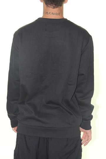 Moletom Masculino Quiksilver Care Essentials Manga Longa sem Capuz - Preto