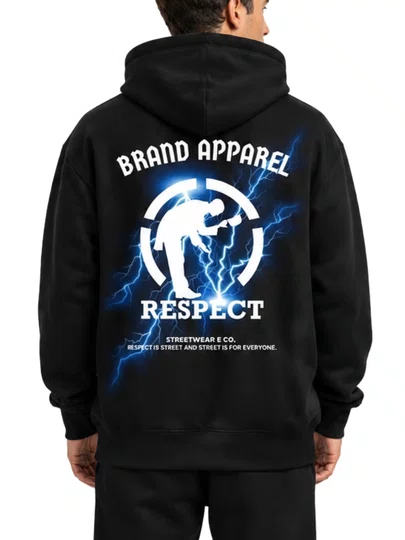 Moletom Masculino Respect Thunder - Preto