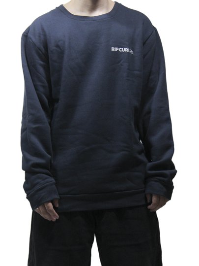 Moletom Masculino Rip Curl Brand Logo Crew - Marinho
