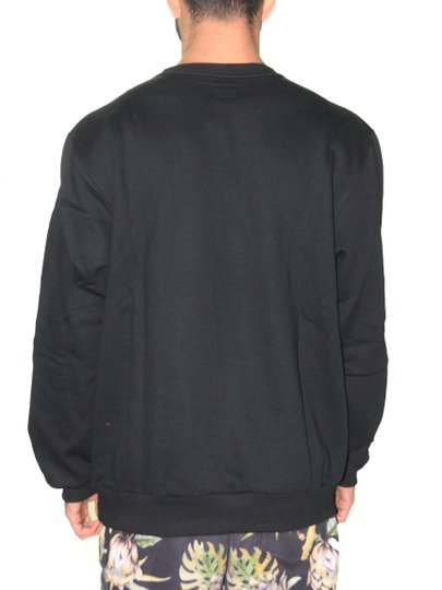 Moletom Masculino RVCA Care Campus Manga Longa sem Capuz - Preto