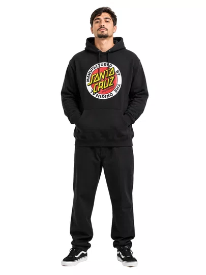 Moletom Masculino Santa Cruz MFG Dot - Preto