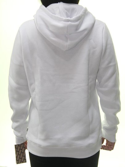 Moletom Feminino Vans Classic V II Hoodie Manga Longa Estampado com Capuz - Branco