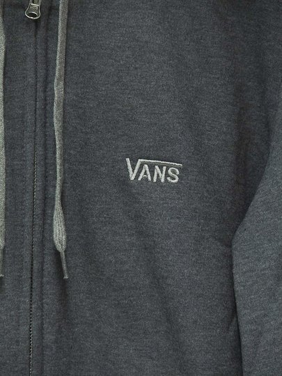 Moletom Masculino Vans Core Basic Zip - Chumbo Mesclado