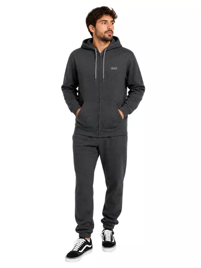Moletom Masculino Vans Core Basic Zip - Chumbo Mesclado