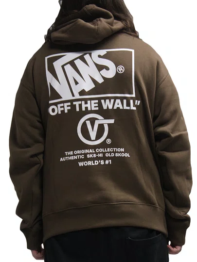 Moletom Masculino Vans Stacked Hi - Marrom