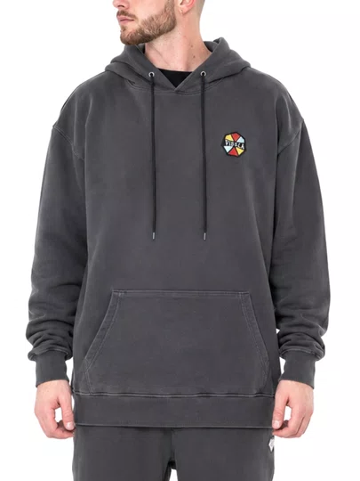 Moletom Masculino Vissla Solid Sets com Capuz - Chumbo