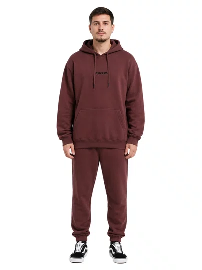 Moletom Masculino Volcom Signature - Bordo