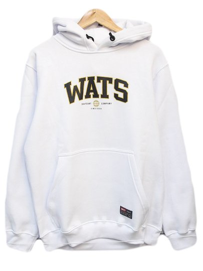 Moletom Masculino Wats Colegial - Branco